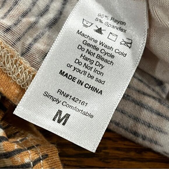 LuLaRoe Earthy Tones Striped Maxi stretchy Dress size medium - Picture 10 of 12